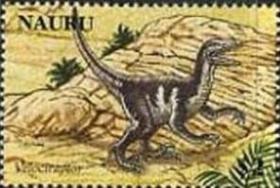 念椿萱 瑙鲁邮票 644 2006年 动物 8-7 恐龙 2元全新