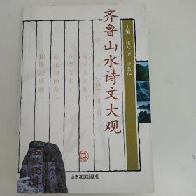 齐鲁山水诗文大观(张茂华 金敬华主编  山东友谊出版社)实拍现货 无字迹和划线