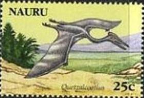 念椿萱 瑙鲁邮票 639 2006年 动物 8-2 恐龙 25分全新