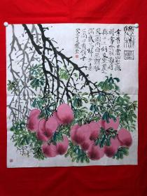 书画11261，【李凤奎（雪堂）】有款花鸟画