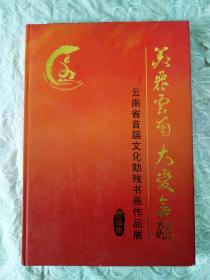 美丽云南大爱无疆   精装    八开   云南省首届文化助残书画作品展  印3000册  详情见实拍图及目录