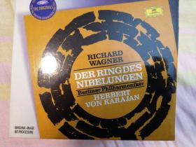 （原版进口CD唱片）瓦格纳歌剧《尼伯龙根的指环》全剧，卡拉扬指挥。含【莱茵的黄金】，【女武神】，【齐格弗里德】，【众神的黄昏】14CD