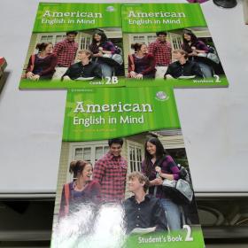 American English in Mind Level 2 student's book+ workbook+Combo2B  三册合售