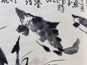 李苦禅 国画 双鱼图 （齐白石弟子）（款）

李苦禅（1899～1983），原名英，字超三，号励公，后改名苦禅，别署禅、禅父、禅老、山东老民，山东高唐人。1923年拜齐白石为师。曾任中央美术学院教授、中国美协理事、中国画研究院委员。