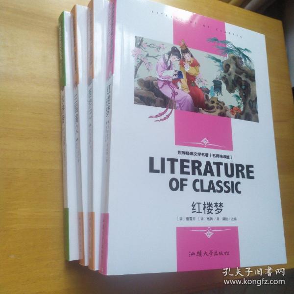 四大古典名著《红楼梦 三国演义 水浒传 西游记》  学生新课标必读·世界经典文学名著 : 名师精读版 正版书