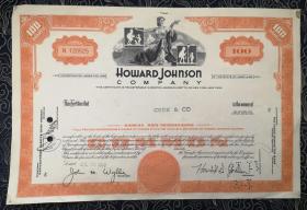 美国霍华德约翰逊公司 Howard Johnson Company 股票