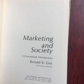 MARKETING AND SOCIETY