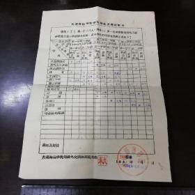 1957年，大连海运学院学生学业成绩证明书，一张！