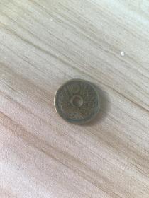 日本昭和十四年十钱硬币
