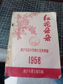 红花朵朵 1958年南宁专区中学师生优秀事迹