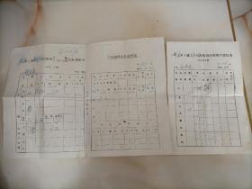 家庭历史老资料    1995年农村粮油责任通知单票据一组