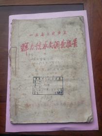 山东省临沂专区 群众性水文调查报告1958
油印本