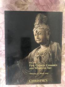 佳士得 CHRISTIES：（ NEW YORK） FINE CHINESE CERAMICS AND WORKS OF ART 22MARCH 2007（16开）