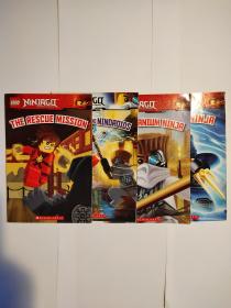 Lego Ninjago系列四本: The Rescue Mission;Attack of the Nindroids;Ninja vs.Ninja; The Titanium Ninja