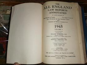 THE ALL ENGLAND LAW REPORTA ANNOTATED              全英法律报告1945年第1卷注释