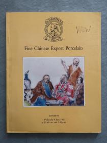 christie's 伦敦佳士得 1983年 精美中国瓷器 拍卖图录 品相如图