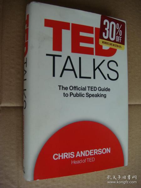 TED Talks: The Official TED Guide to Ppublic Speaking 英文原版 精装24开+书衣 近全新