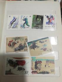 邮票一本出售（有170多枚品相好的）开国一周年纪念 北海 蔡伦 太平天国 水浒传 中国古代神话  朱德 叶剑英 贺龙 等……