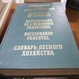 dictionary of forestry 精装原版 德英法西俄语 林学辞典