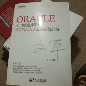 Oracle大型数据库系统在AIX/UNIX上的实战详解。脊背有破痕，内页干净