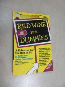 英文书 Red Wine FOR Dummies 32开共270页