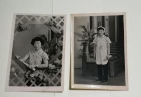 六十年代美女照片 二张合售