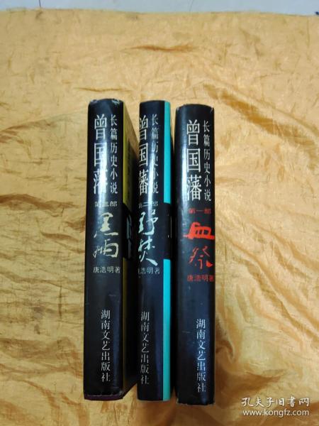 曾国藩长篇历史小说 全3卷（黑雨、野焚、血祭 ） 硬精装