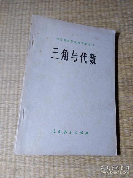 三角与代数【内页干净 自然旧 书边微黄斑 带语录 无笔迹无划线 放心下单】