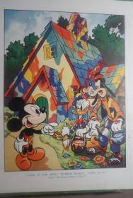 1948年Mickey Mouse Annual. 迪士尼著名卡通经典 1948年《米老鼠年鉴》极珍贵彩绘初版本