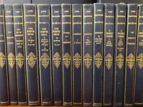 1929-1935年诺贝尔文学奖得主高尔斯华绥文集The Works of John Galsworthy，Grove Edition，26册全，软真皮精装，丝带书签，书顶刷金