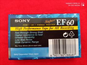 索尼磁带 SONY  EF  60  全新未开封