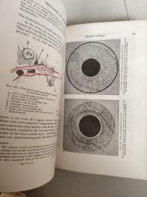 TEXT-BOOK OF OPHTHALMOLOGY I- THE DEVELOPMENT,FORM AND FUNCTION OF THE VISUAL APPARATUS（眼科教科书 卷一，视觉器官的发育形态和机能） 布面精装大16开 厚重 品相较好