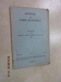 外文书   JOURNAL OF FARM ECONOMICS   共40页