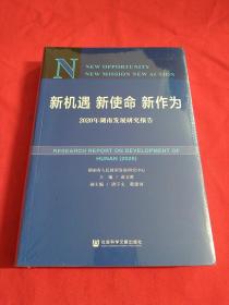 新机遇新使命新作为：2020年湖南发展研究报告【全新没开封】