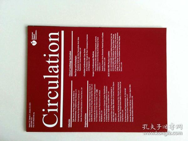 Circulation (Journal) 2013/01/22 循环心血管系统医学学术期刊杂志