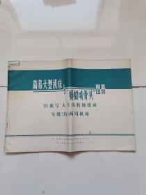 简易大型机床与蚂蚁啃骨头图册，红旗号人字齿轮轴铣床车铣齿两用机床