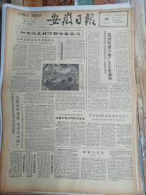 安徽日报1962年5月30日：岳西县砍青槎沤绿肥（4版全：生日报，老报纸）
