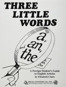 预订 Three Little Words: A, An, and The  英文原版