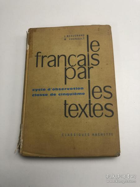 le Francais par les textes