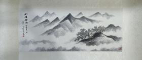 金雪野（保真）仿米氏山水不议价