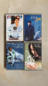 林子祥金曲精选、许美静：风的叹息、梁咏琪：2002透明、苏永康：浓情金曲精选集  录音带四本