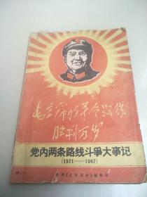 毛主席的革命路线胜利万岁   1921--1967   原版旧书实物拍图