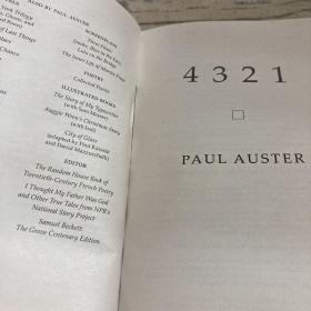 4321 a novel PAUL AUSTER