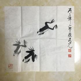 中国美术家协会会员、山东画院高级画师、国画一级美术师张文光1996年小精品