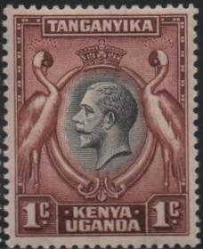 英联邦邮票：英属肯尼亚乌干达南非冠鹤，非洲草原珍惜野生动物
