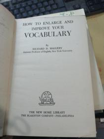 HOW TO ENLARGE AND IMPROVE YOUR VOCABULARY （1947年版）