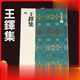 日本进口二玄社字帖 中国法书选53 王铎集