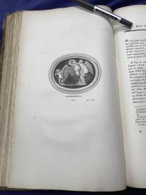 【补图1】1780~1784年大开本铜版画书《奥尔良公爵殿下收藏的主要雕刻石头的描述》—1幅肖像铜版画+179幅单面印制的手工水印纸铜版画，整套书全为手工水印纸印制 34.6*23厘米