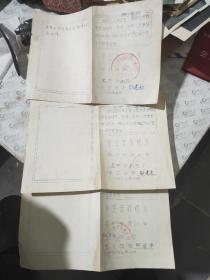 1972年 学生在校情况 3张 上海市四川中路小学