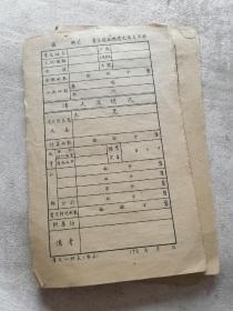 50年代《责任区土地清丈活页草册》（10页）